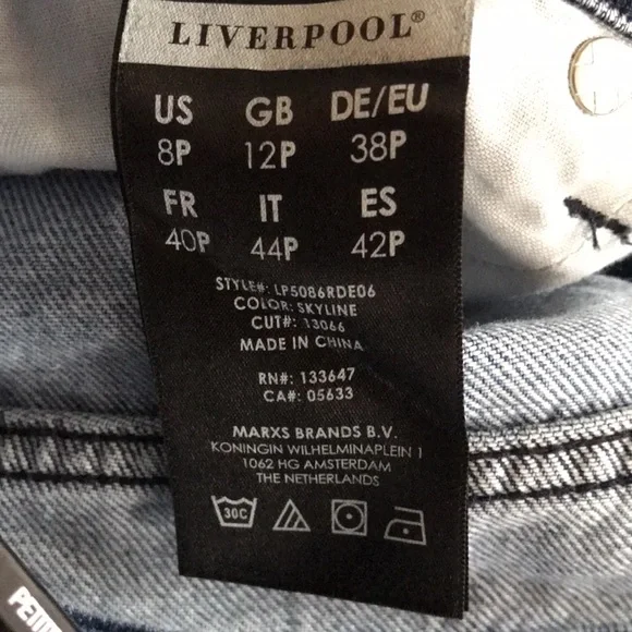 Liverpool cropped boyfriend jeans NWT 8/29 (8P) - Picture 9 of 10